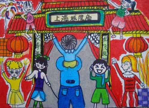 幼儿简笔画庙会手抄报 幼儿手抄报