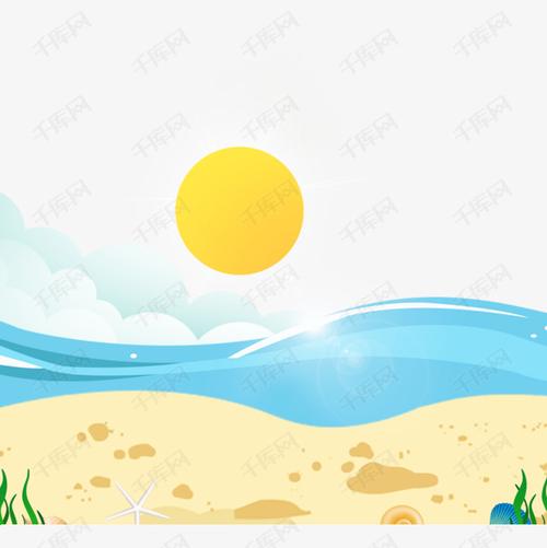 卡通手绘沙滩设计素材图片免费下载_高清psd_千库网