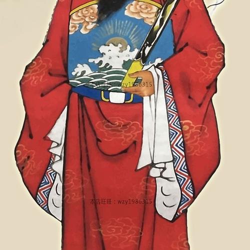 丝绸画卷轴画挂画 贤士名臣人物书房客厅装饰画 包拯包公画像挂图