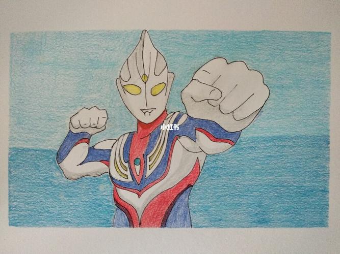 彩铅 奥特曼_彩铅_文化_绘画