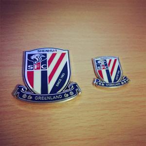 【现货】上海申花官方授权周边-申花队徽金属3m贴纸-墙贴-车贴