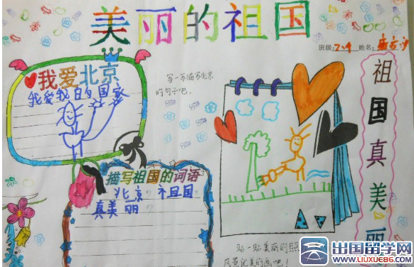 美丽的祖国手抄报版面设计图