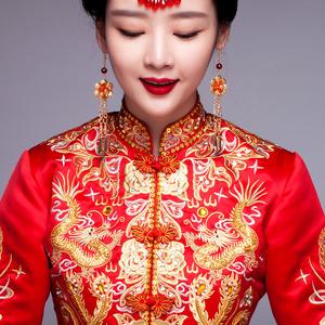 高档古装耳环耳坠长款 复古中式旗袍配饰品