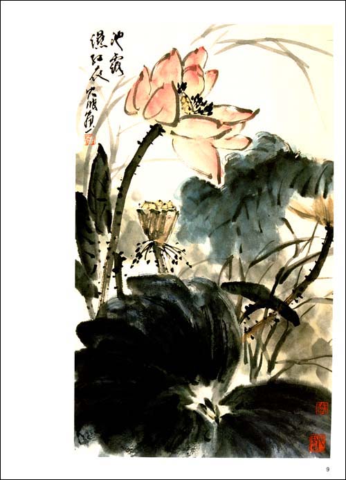 彩墨荷花画法; 国画入门:荷花/徐璨-图书-卓越亚马逊