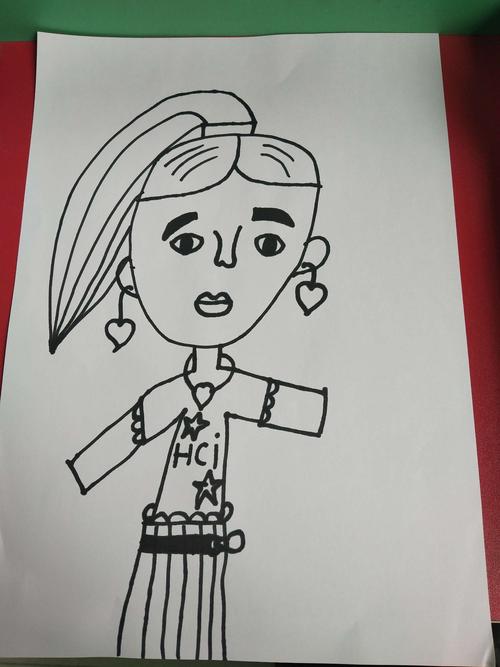 美术活动绘画——《妈妈的头发》