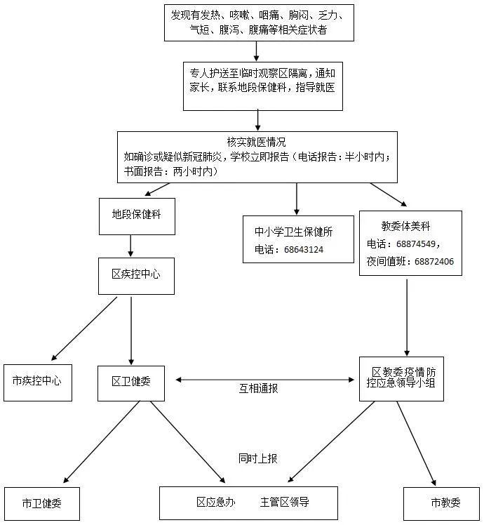 疫情应急处置上报流程图