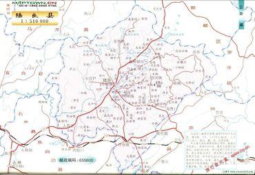 陆良县地图