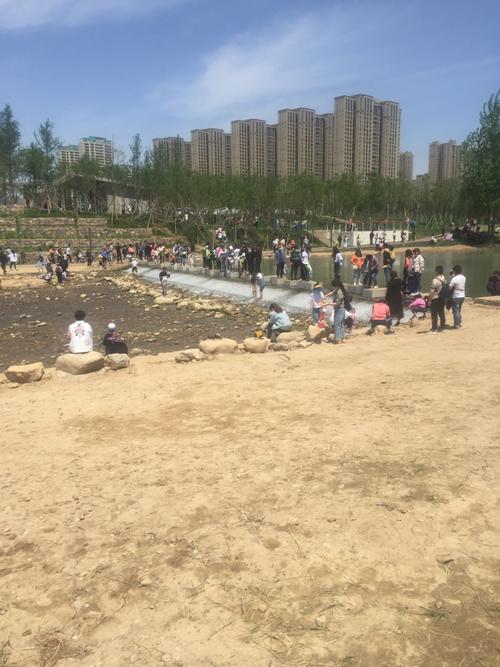 长安区樊川公园成为西安人周末度假胜地,玩水露营还有