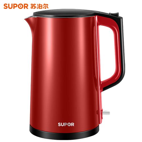 苏泊尔supor电水壶17l大容量一体机身无缝内胆双层保温防烫品牌温控器