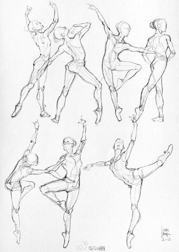 绘画学习#人体运动参考绘画教学,转需学习