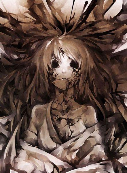 求黑暗系动漫图片,最好是眼睛有花或者有面具遮着的