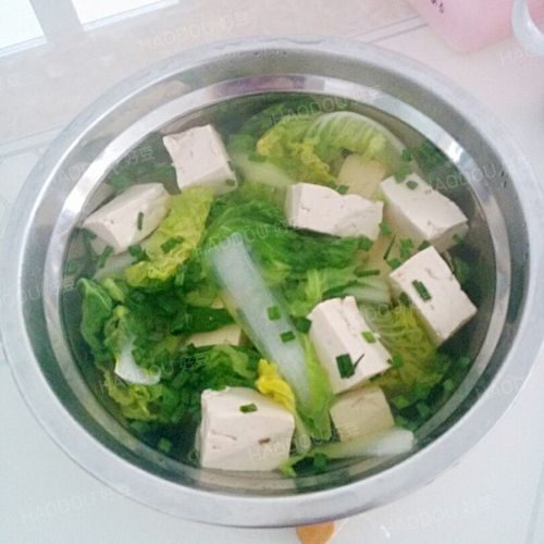 白菜豆腐汤
