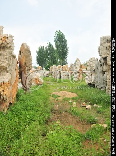 公园风景 奇石园林