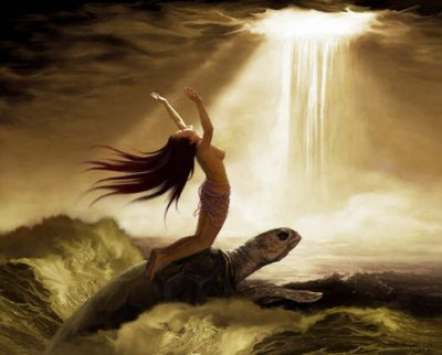 中国古代神话报女娲补天手抄报 中国手抄报