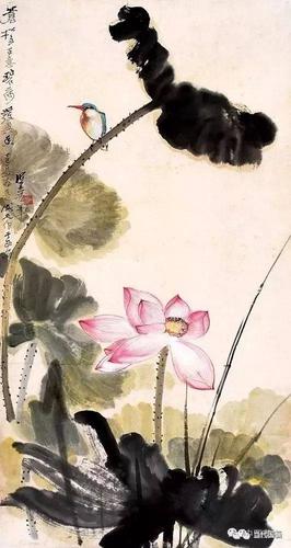 大师何海霞的荷花,好有他老师的味道啊!