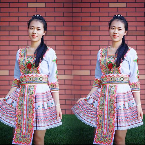 云南文山苗族服装女少数民族贵州花街蒙自跳舞短款