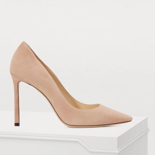     jimmy choo romy 100 麂皮裸