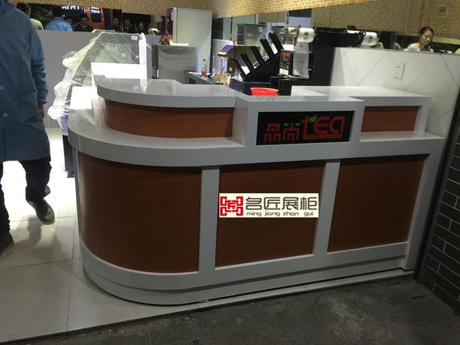 设计定做奶茶吧台收银台水吧吧台酒店服务大理石台超市便利店吧台