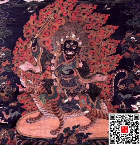 har0121 黑马头明王(骑虎) hayagriva, black (riding   tiger)