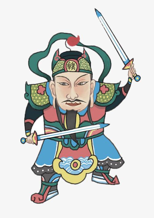 搜图中国提供优质高清原创设计素材免费下载武将门神主要针对元素所