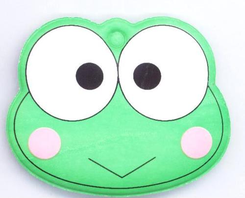 厂商供应双面塑料卡通青蛙头钥匙扣挂件