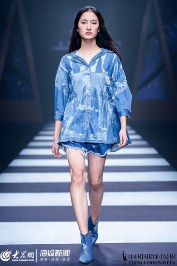 日照00后女孩荣登中国国际时装周