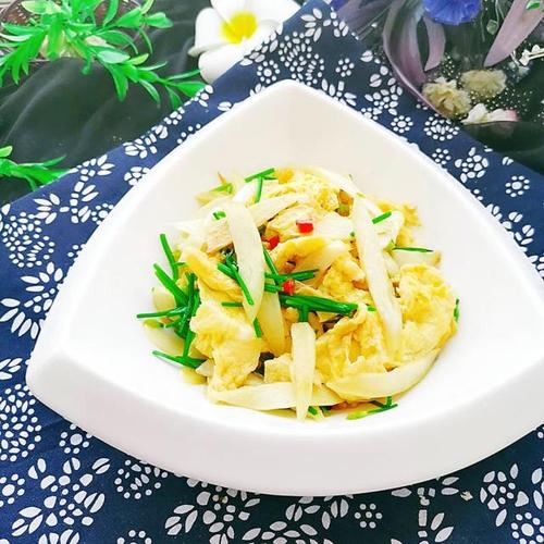 茭白炒鸡蛋,快手小炒,鲜美下饭