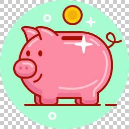 储钱罐小猪简笔画