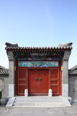 北京四合院大门手抄报 北京手抄报