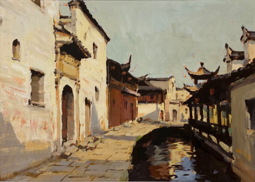 水粉画欣赏丨经典重现陆琦水粉写生风景作品选