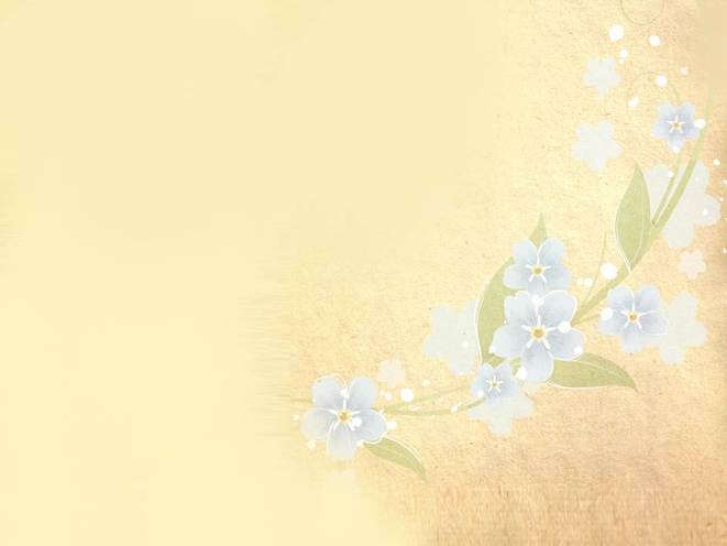 古典唯美花朵ppt背景