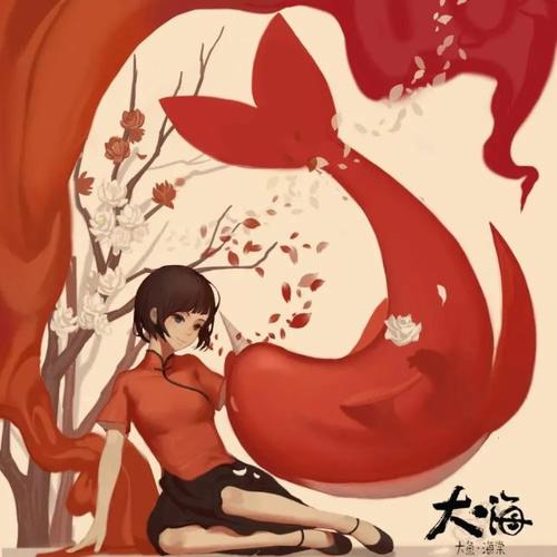 动漫头像赏析:《大鱼海棠》大鱼逍遥游,海棠遍地开.