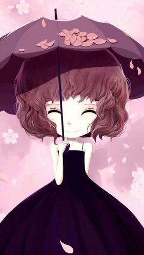 影视 女生 q版 微信 qq 微博 )女孩 韩国唯美插画手绘动漫卡通可爱