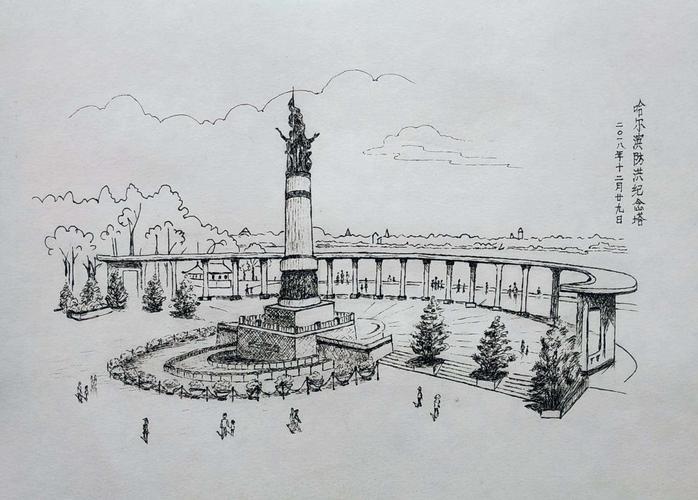 钢笔画 : 我画哈尔滨