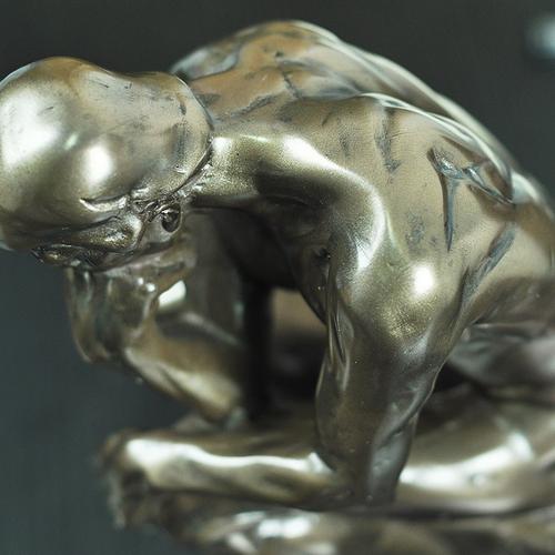 思想者沉思者思考艺术品工艺品家居装饰品雕塑古铜色人物创意摆件