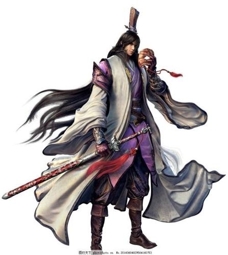 水墨侠客人物背影头像