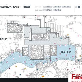 赖特流水别墅平面图设计