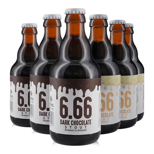 荷兰进口林之畔巧克力世涛精酿啤酒666黑巧克力白巧克力啤酒6瓶