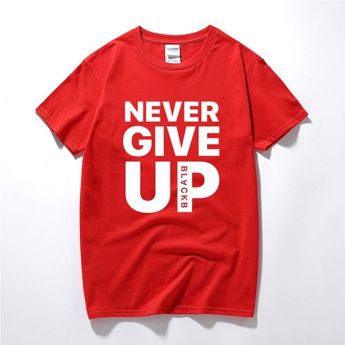 2019 new never give up t shirt salah barcelona 4-0 tee fan