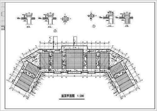 一层殡葬管理处悼念厅建筑施工图纸