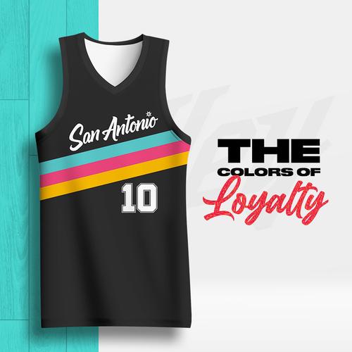 马刺球衣城市新款男生比赛队服10号德罗出场篮球服