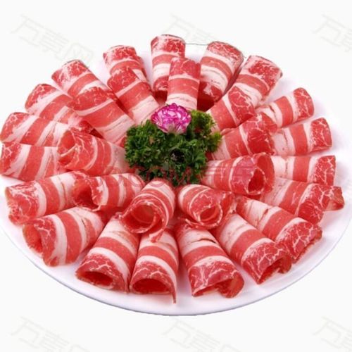 新鲜雪花肥羊卷羊肉卷冷冻生鲜涮羊肉片空运 精品高端