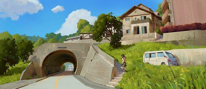 废人大王采集到日系场景,动画风格场景