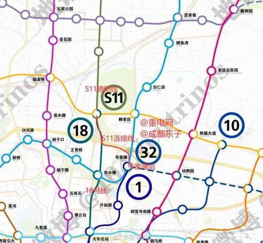 成都轨道交通s11线最新规划 韦家碾四线换乘中心-爱卡