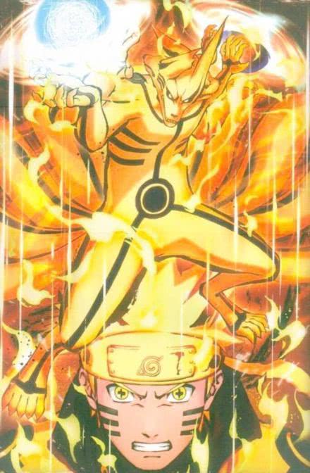 火影忍者高清壁纸:九尾各形态时期的鸣人,九喇嘛之力