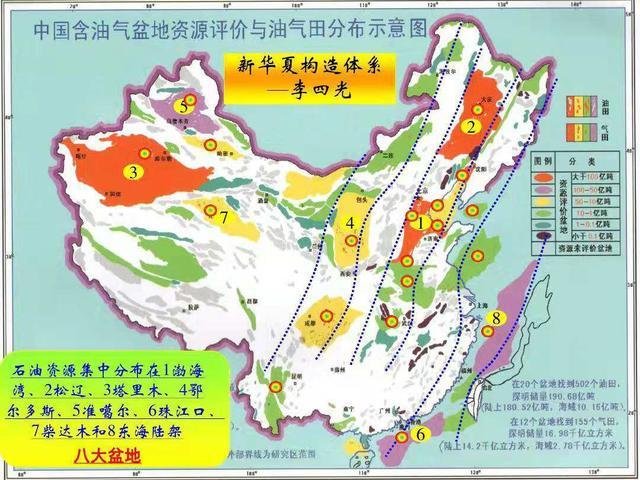 中国石油产量分布图