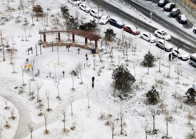 北京迎2021年第一场雪2021北京下雪图片大全多图