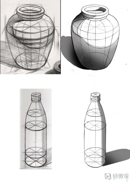 临摹罐子素描—美术基础入门临摹物体训练