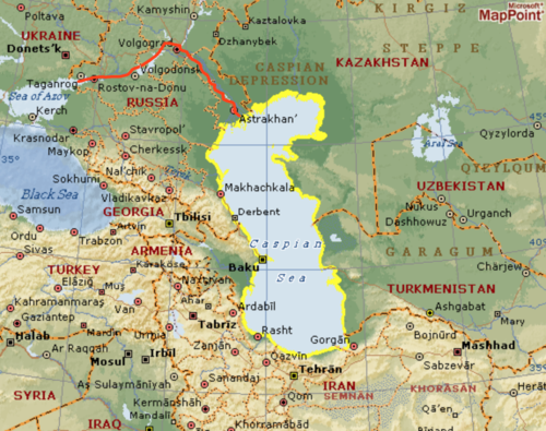 里海没有一个出海口?错了,其实它有一出海口可直接到达地中海