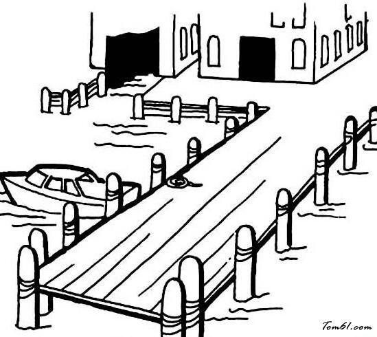 港口码头图片_简笔画图片_少儿图库_中国儿童资源网